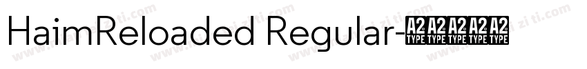 HaimReloaded Regular字体转换